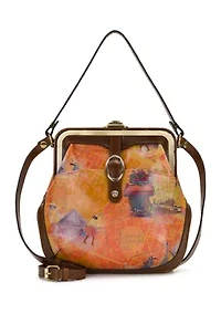 Alix Frame Crossbody Bag - Paris Map