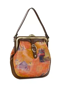 Alix Frame Crossbody Bag - Paris Map