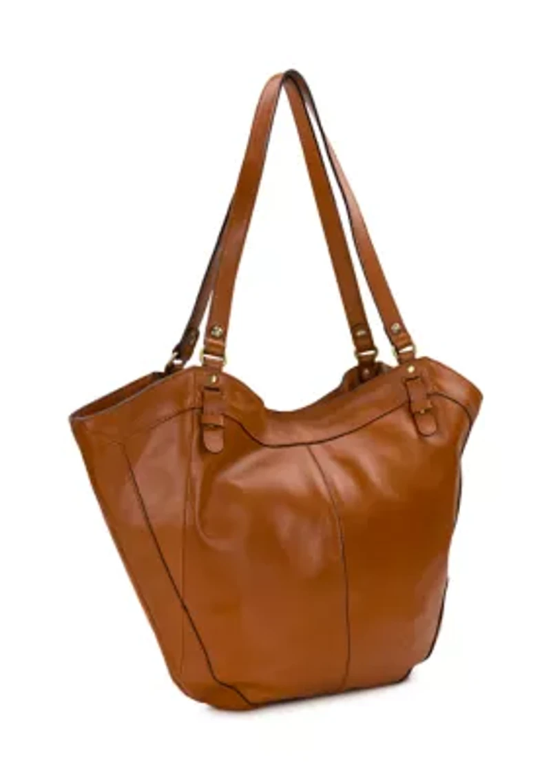 Liliane Tote Bag- Rugged Natural Grain Leather