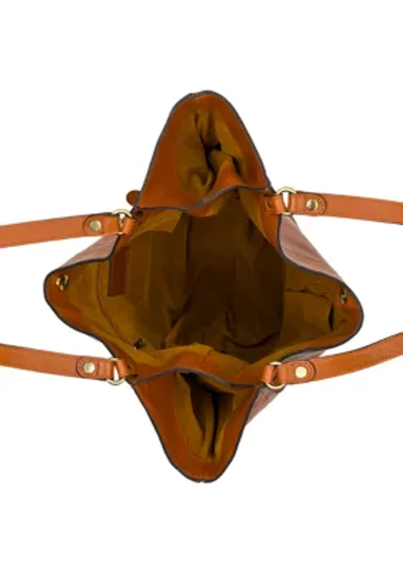 Liliane Tote Bag- Rugged Natural Grain Leather