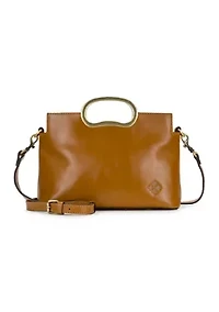 Karine Top Handle Leather Crossbody 