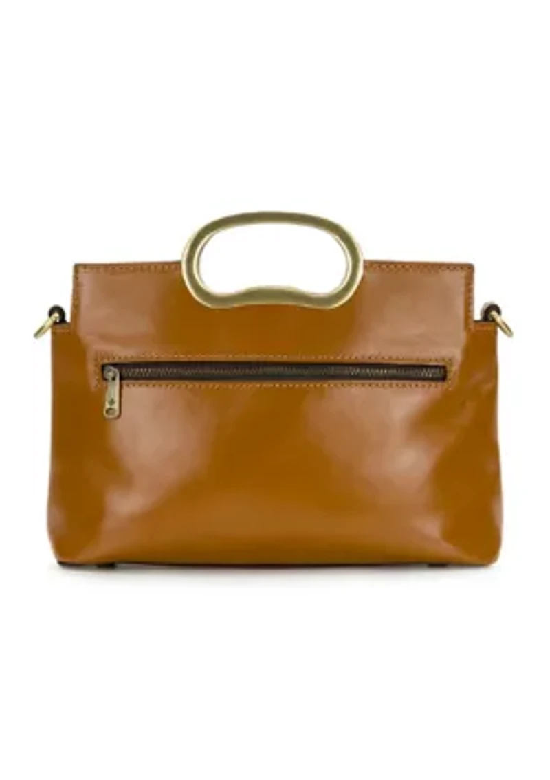 Karine Top Handle Leather Crossbody