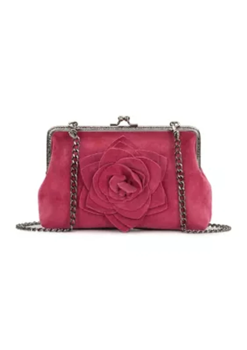 Borriana Frame Suede Cross Body Bag