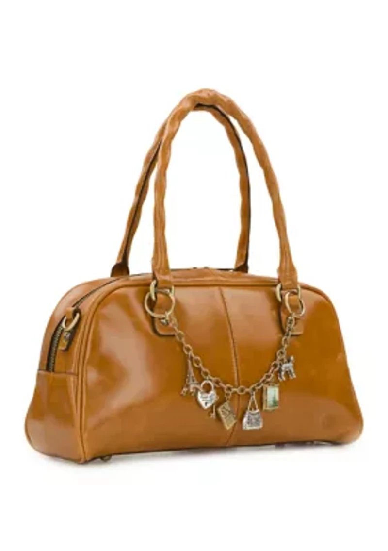 Pomezia Satchel with Handbag Chain