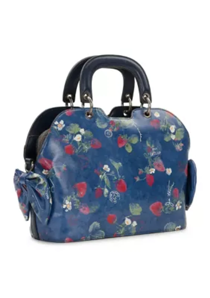 Ophelie Satchel with Bows - Parisian Strawberry
