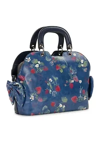 Ophelie Satchel with Bows - Parisian Strawberry