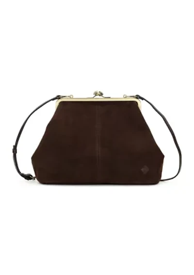 Vivienne Medium Frame Suede Bag