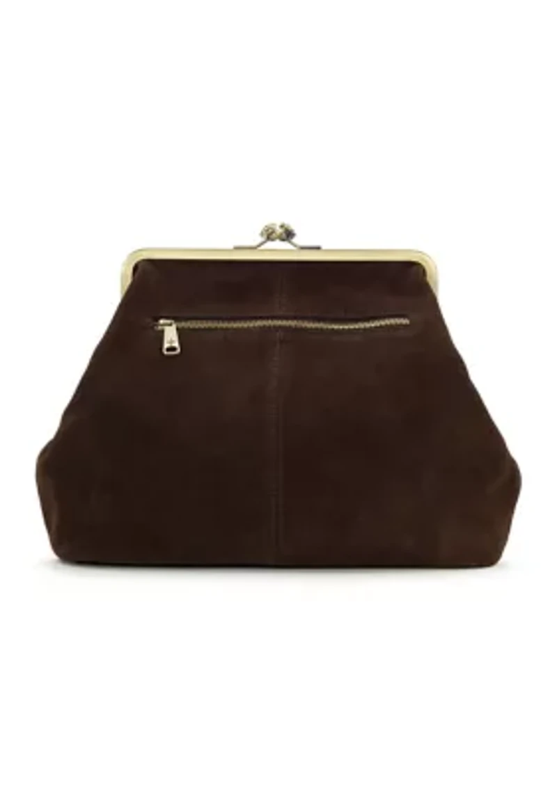 Vivienne Medium Frame Suede Bag