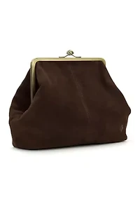 Vivienne Medium Frame Suede Bag