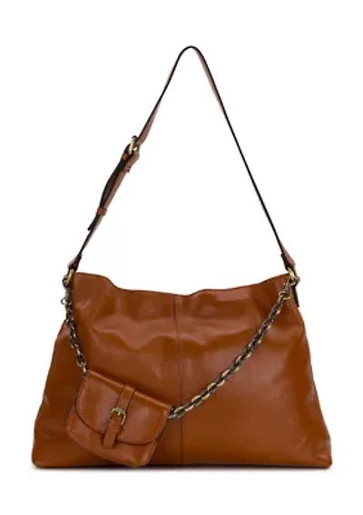 Liora Slouchy Tote Bag - Rugged Natural Grain Leather