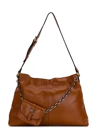 Liora Slouchy Tote Bag - Rugged Natural Grain Leather