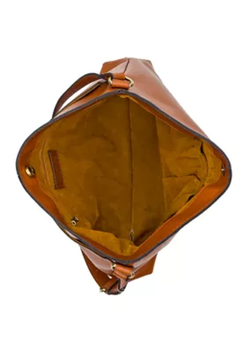 Liora Slouchy Tote Bag - Rugged Natural Grain Leather