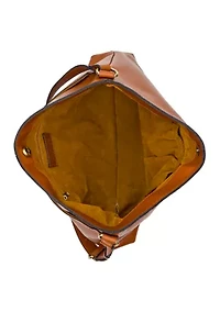 Liora Slouchy Tote Bag - Rugged Natural Grain Leather