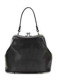 Laureana Frame Satchel - Woven Raffia