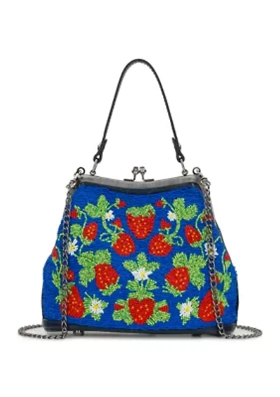 Laureana Frame Satchel - Strawberry Beaded