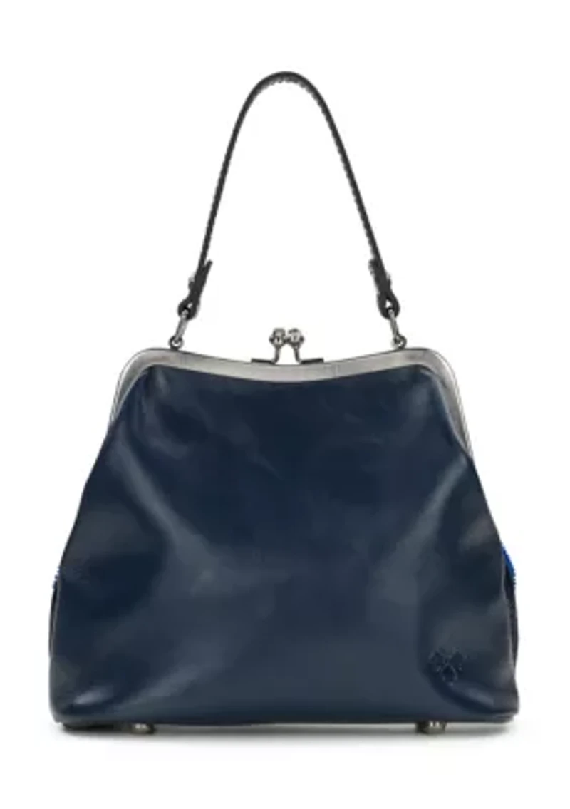 Laureana Frame Satchel - Strawberry Beaded