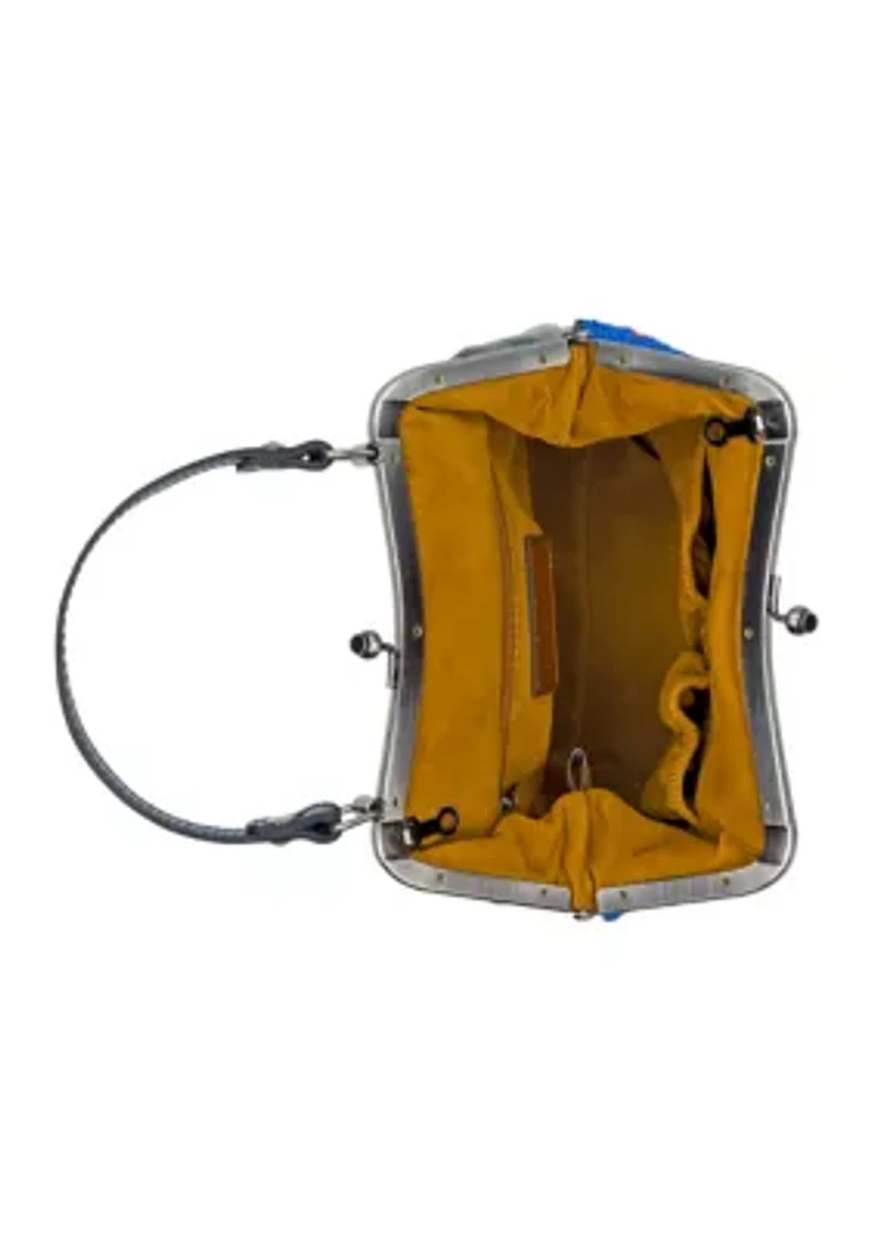 Laureana Frame Satchel - Strawberry Beaded