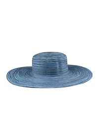 Multi Colored Straw Wide Brim Floppy Hat