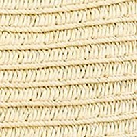 Straw Panama Hat with Embroidery Band