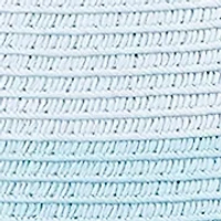 Women's Striped Straw Wide Brim Floppy Hat