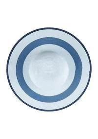 Women's Striped Straw Wide Brim Floppy Hat