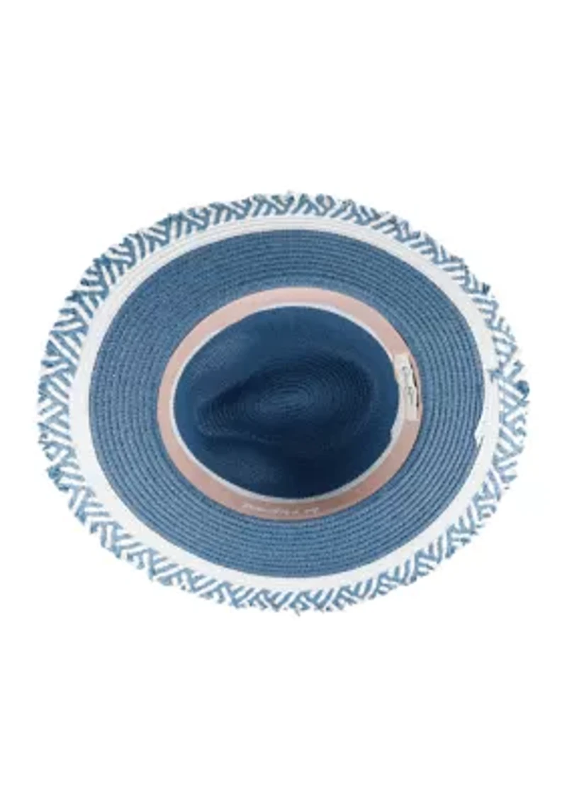 Fashion Straw Wide Brim Fringe Tassel Hat