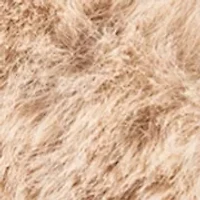 Women's High Plush Cross Slide Slippers