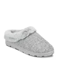 Women's Lurex Knit Clog Slipper