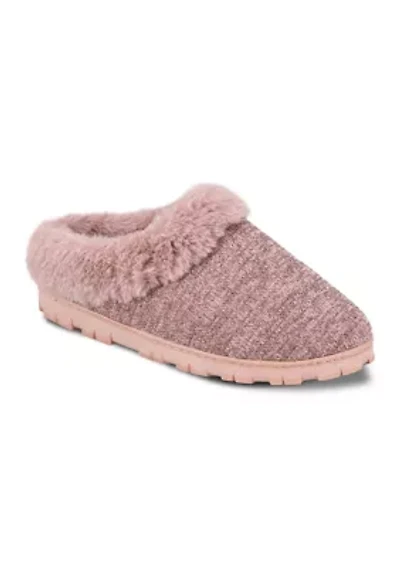 Women's Lurex Knit Clog Slipper