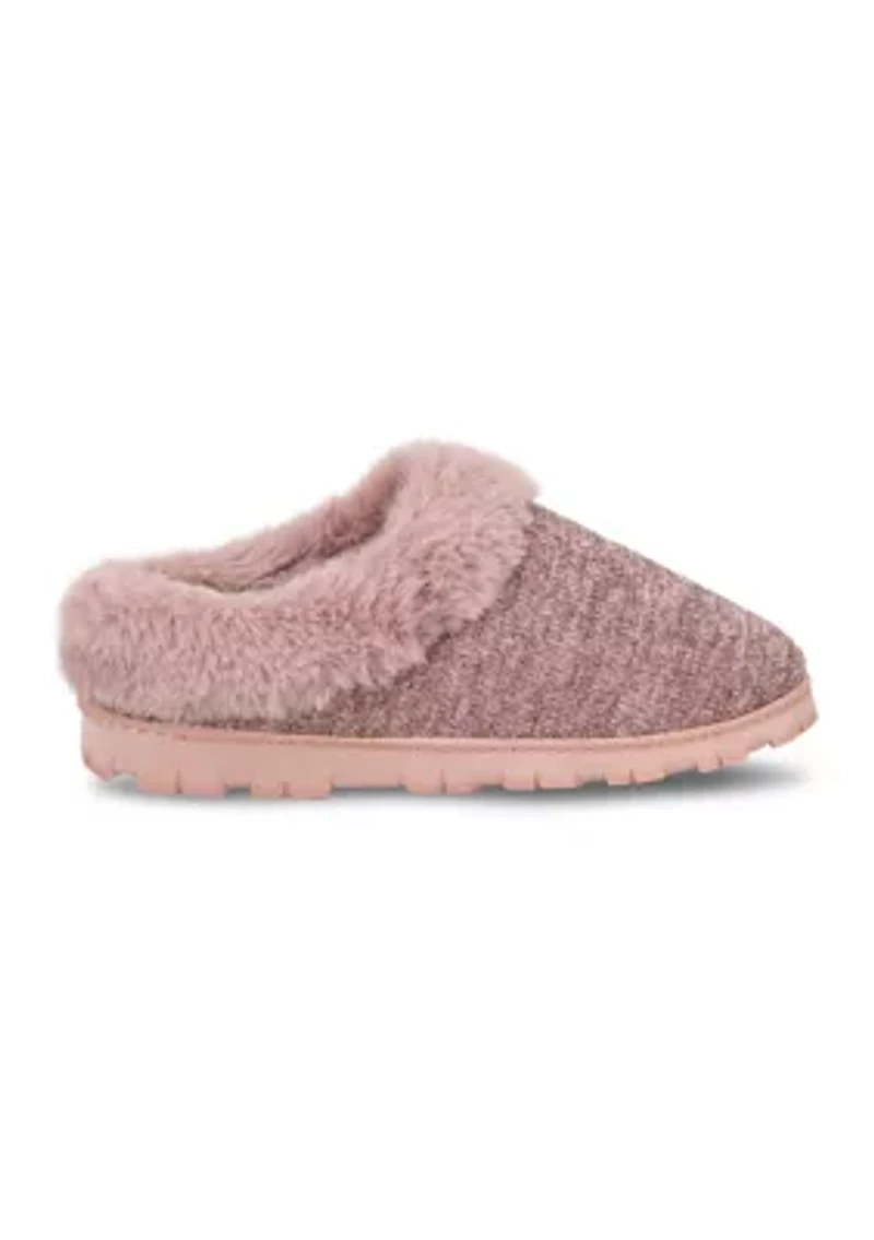 Women's Lurex Knit Clog Slipper