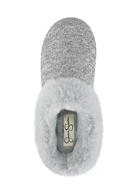 Women's Lurex Knit Clog Slipper