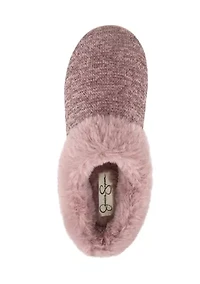 Women's Lurex Knit Clog Slipper