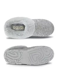 Women's Lurex Knit Clog Slipper
