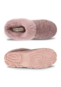 Women's Lurex Knit Clog Slipper