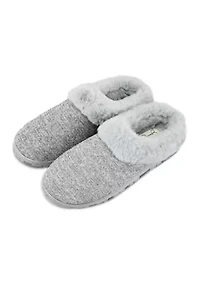 Women's Lurex Knit Clog Slipper