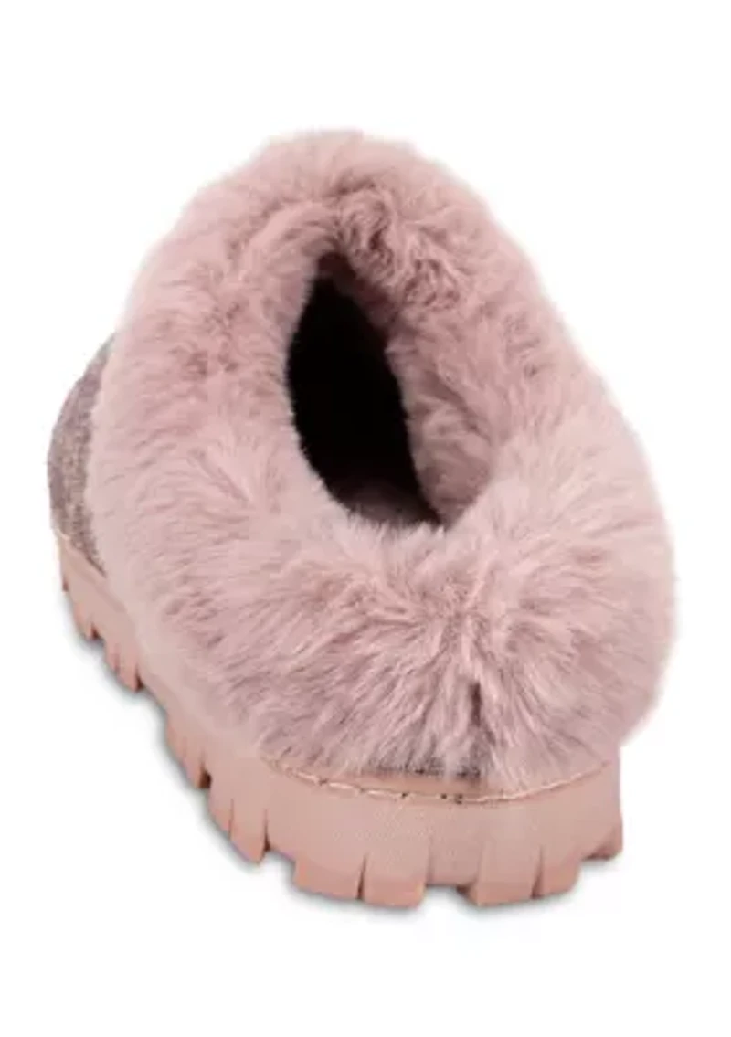 Women's Lurex Knit Clog Slipper