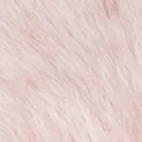 Plush Cross Band Platform Slide Slippers