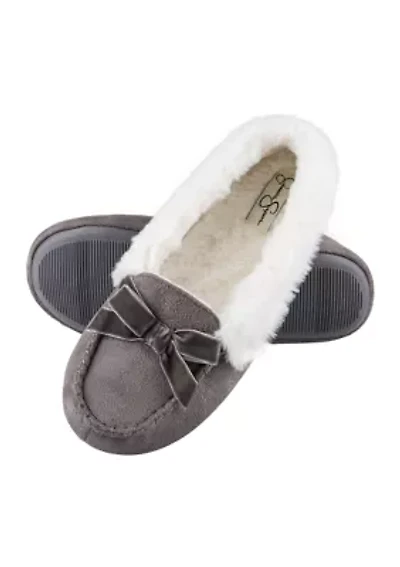 Microsuede Moccasin Slippers