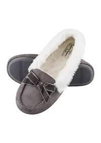Microsuede Moccasin Slippers