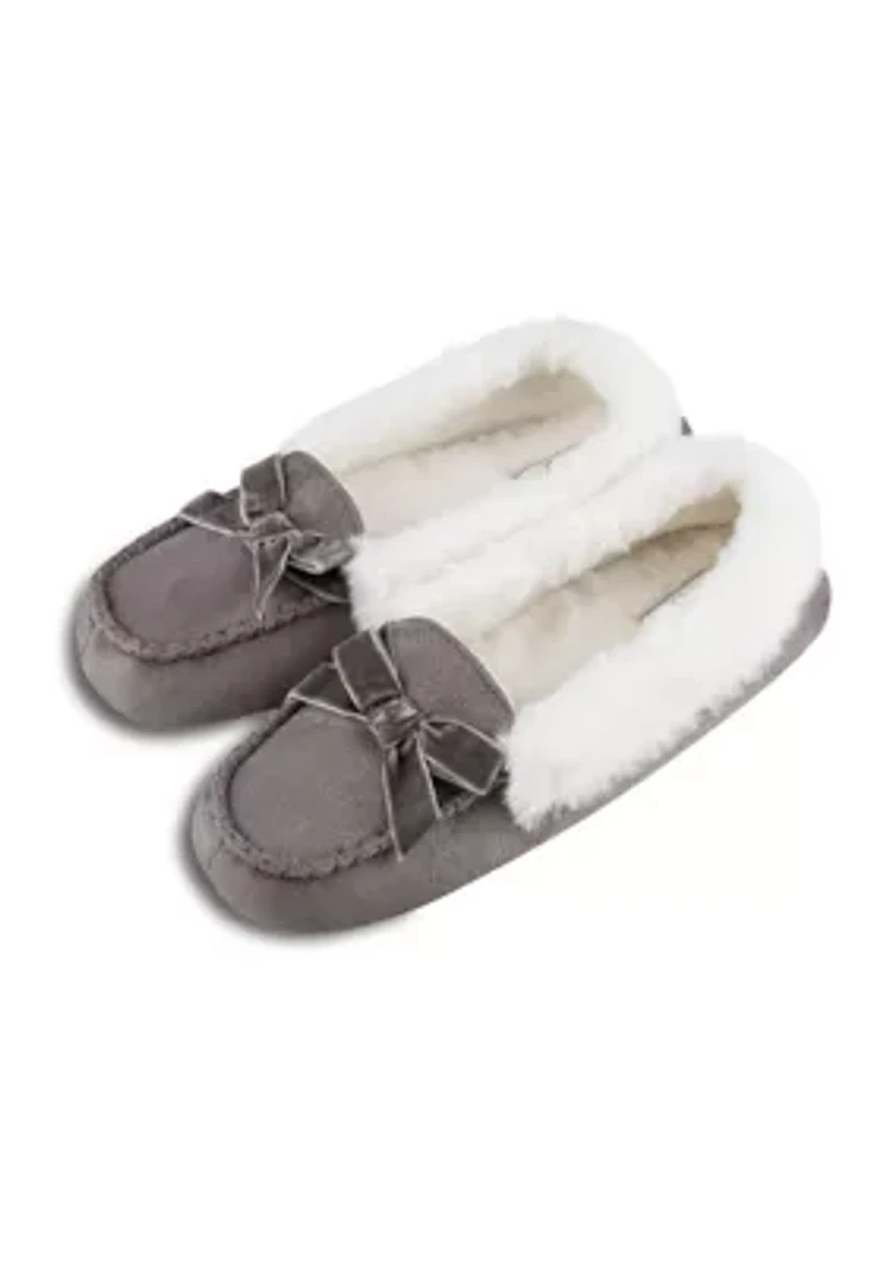 Microsuede Moccasin Slippers