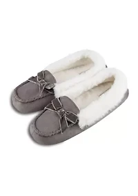 Microsuede Moccasin Slippers
