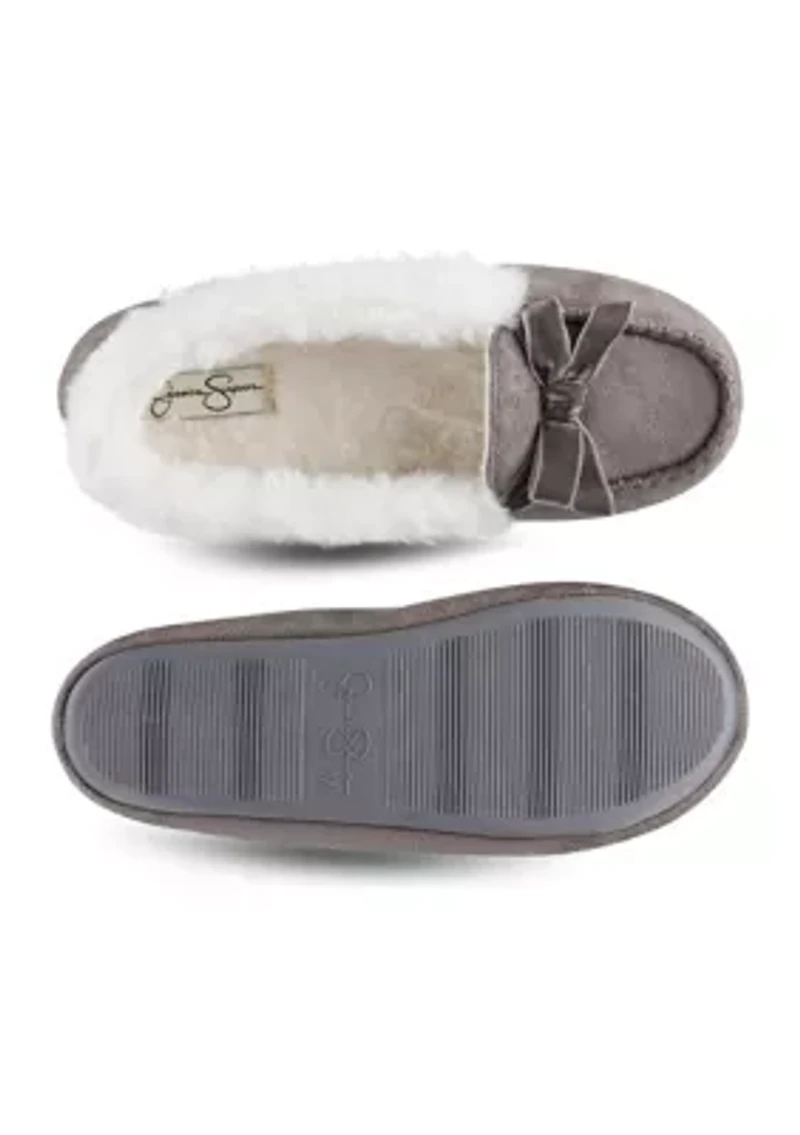 Microsuede Moccasin Slippers