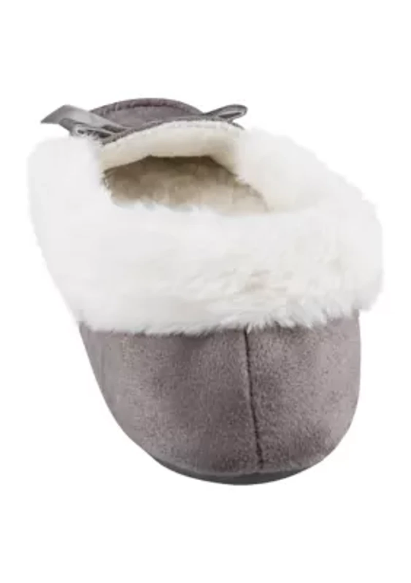 Microsuede Moccasin Slippers
