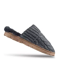Cable Knit Clog Slippers