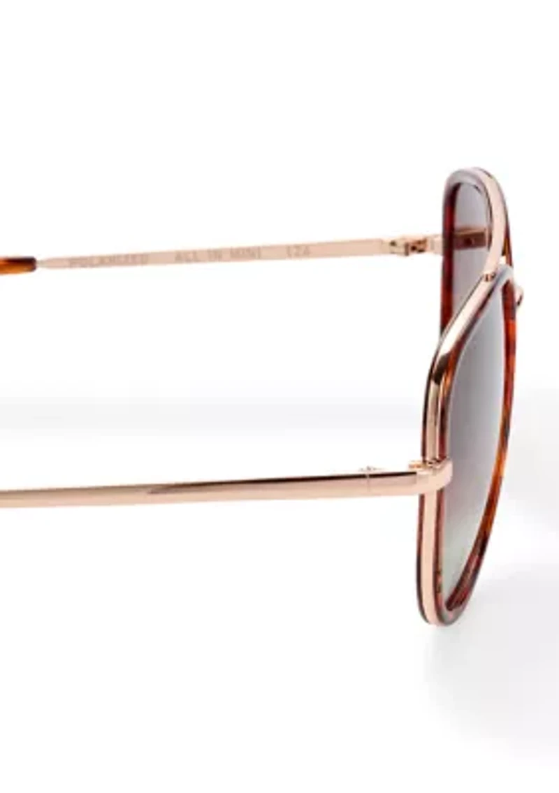 Tortiseshell Round Sunglasses