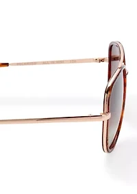 Tortiseshell Round Sunglasses
