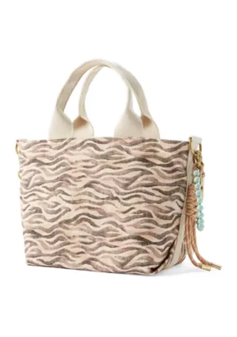 Zebra Canvas Crossbody Bag
