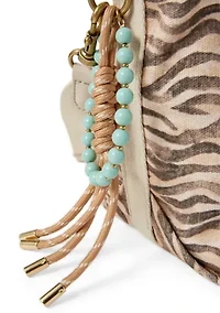 Zebra Canvas Crossbody Bag