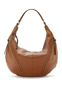 Lexy Crescent Leather Hobo Bag