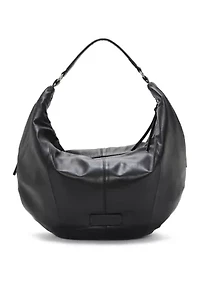 Lexy Crescent Leather Hobo Bag